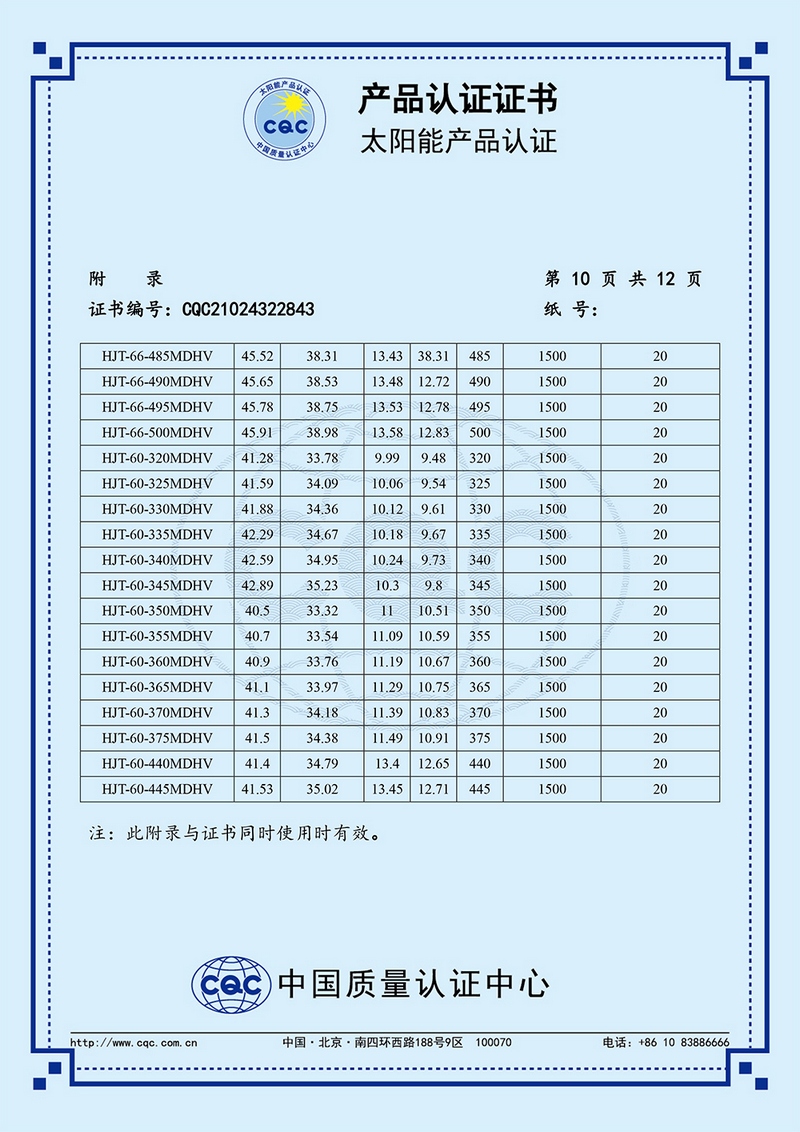 产品认证证书